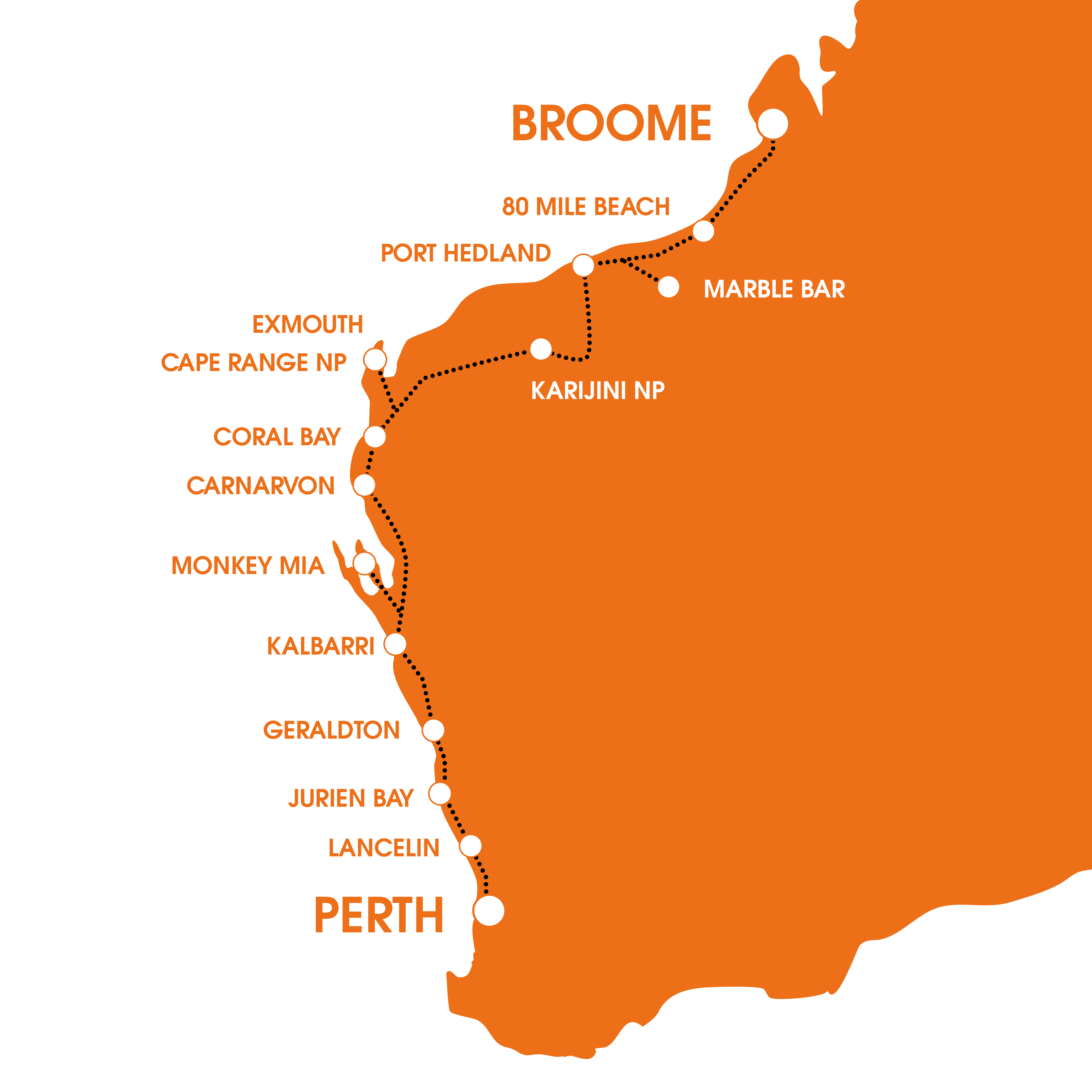 Broome to Perth Share Bus Backpacker Roadtrips Broome to Perth
