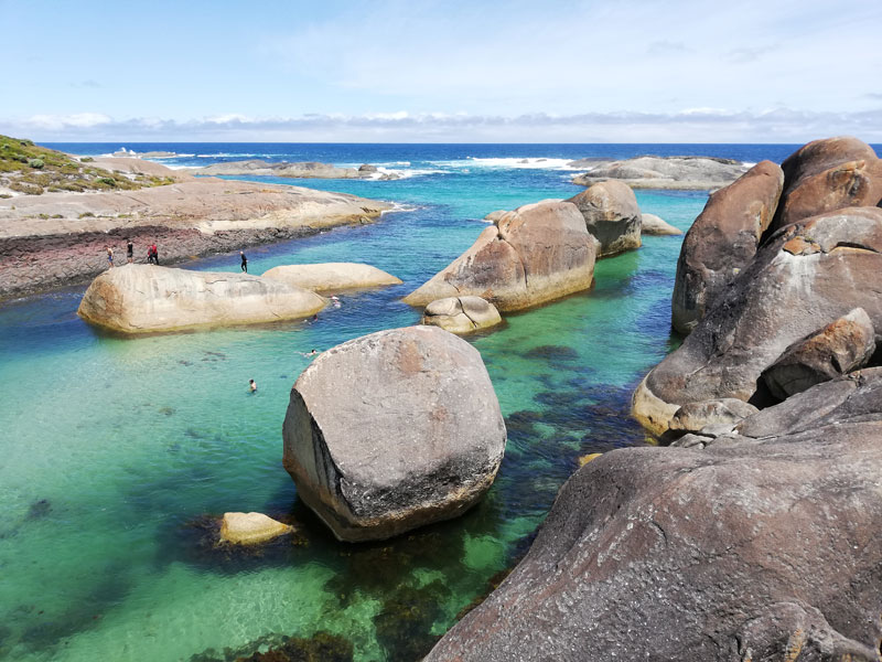 Elephant Rocks near Denmark in the South West: impressive beaches in West Australia with Elephant shaped rock formations
